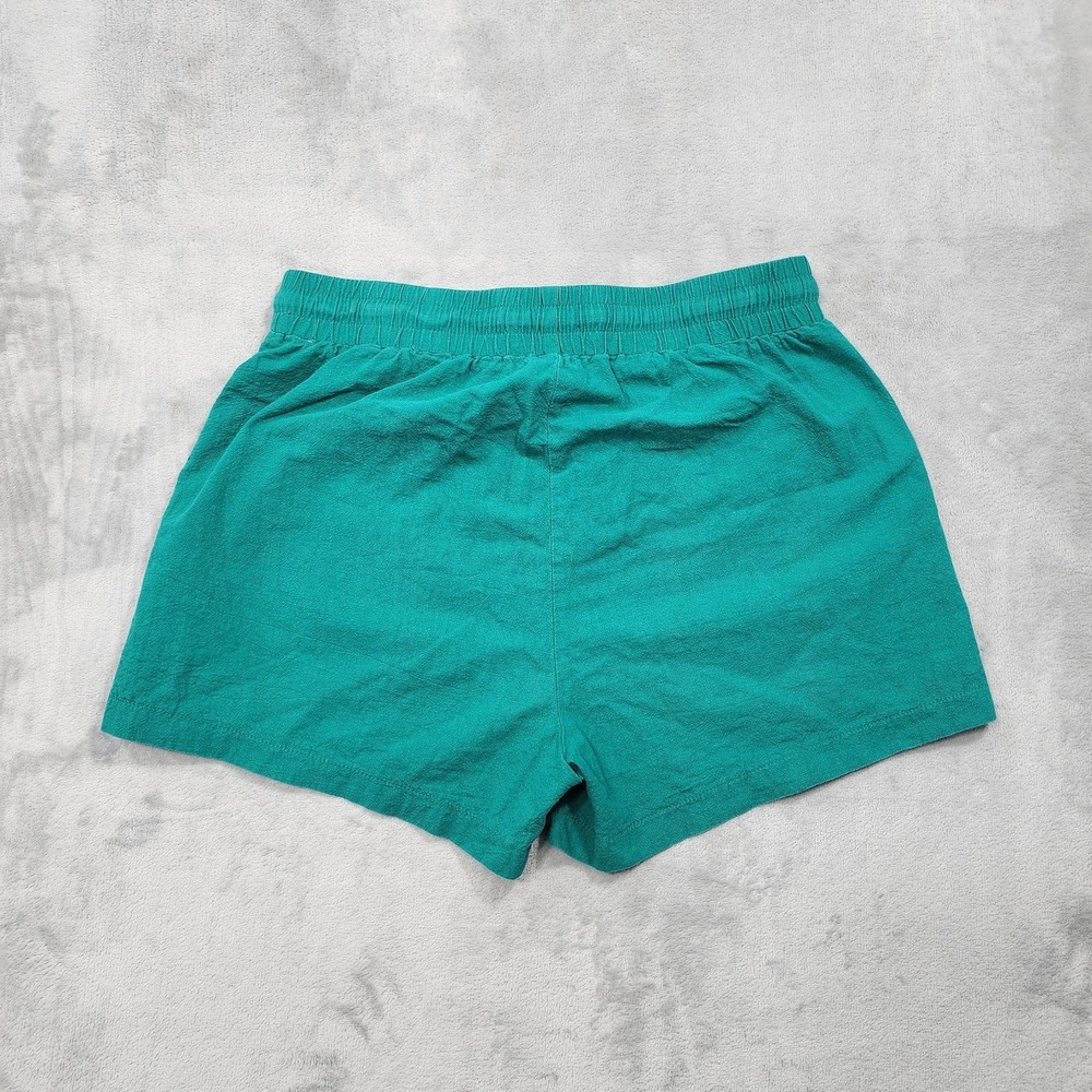 Beyove Shorts Womens L Green Gauze Cotton Sweat Elastic Waist Casual Summer - Picture 2 of 11